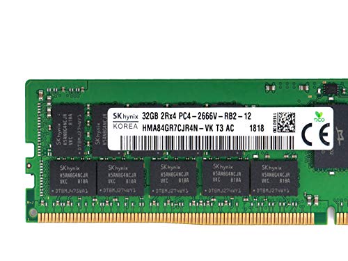 SK hynix PC4-2666V-R Registered ECC 2RX4 DDR4 32GB Memory for Servers and Workstations High Performance and Reliable Dat