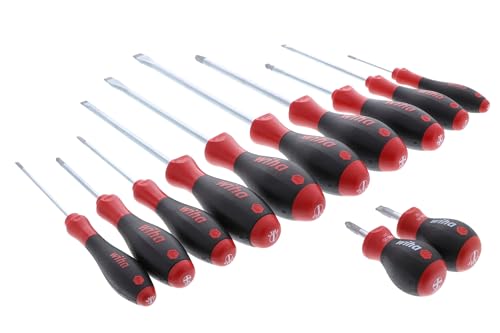 Wiha 30297 12-Piece Slotted and Phillips Screwdriver Set for Woodworkers with Soft Finish Handles
| Wiha 30297 12-Piece
