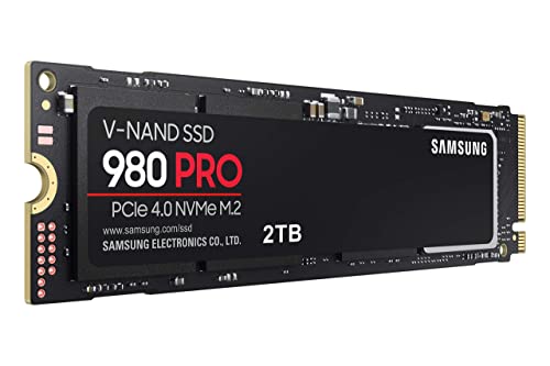 Samsung 980 PRO SSD 2TB for Gaming, Maximum Speed, Thermal Control
| Samsung 980 PRO SSD 2TB PCIe NVMe Gen 4, Ideal for