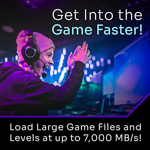 Solidigm P44 Pro Series 2TB PCIe GEN 4 NVMe SSD for Gaming Performance Read/Write Speed up to 7000MB/s and 6500MB/s 3D N