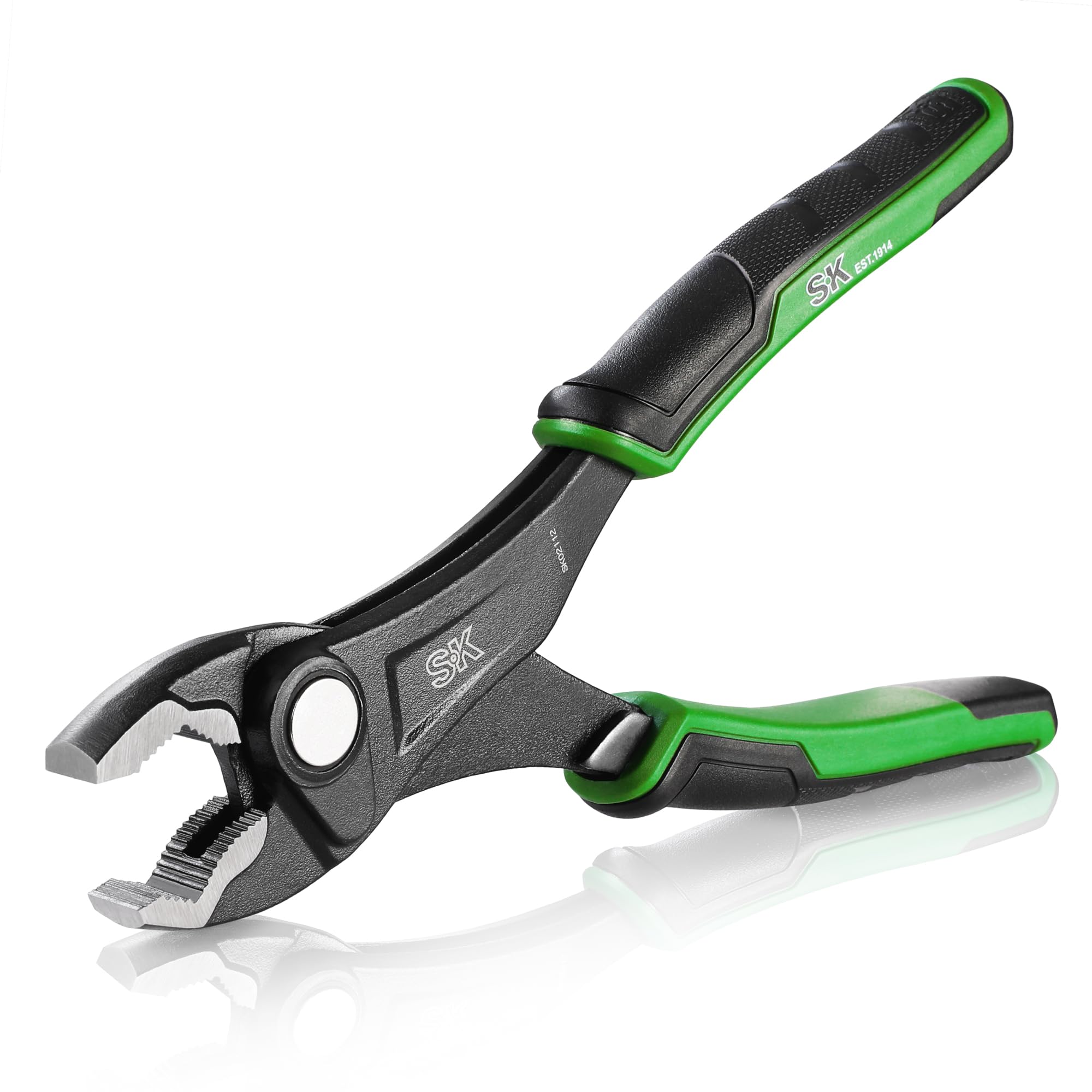 SK 8-Inch Premium CR-V Construction Adjustable Slip Joint Pliers for Mechanics SureGrip V-Jaw Design
| SK 8-Inch Adjust